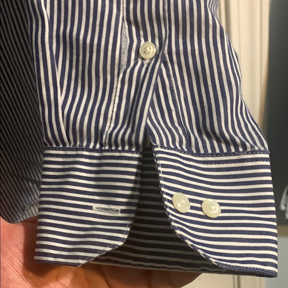 Arrow Classic Blue Striped Men's Shirt - Picture 5 of 8